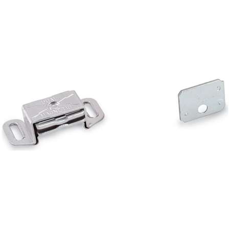 Amerock Functional Hardware 2-3/16" Long Metal Magnetic Catch Aluminum