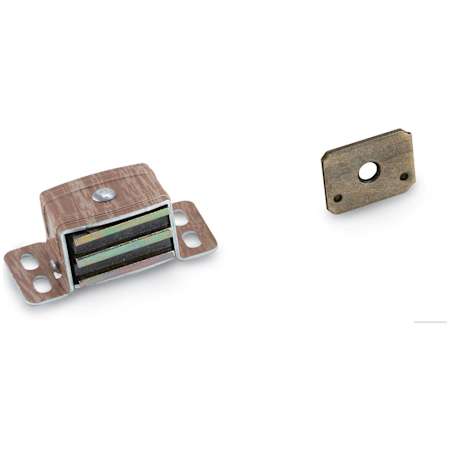 Amerock Magnetic Catch Heavy Duty Woodgrain Aluminum Wood Grain