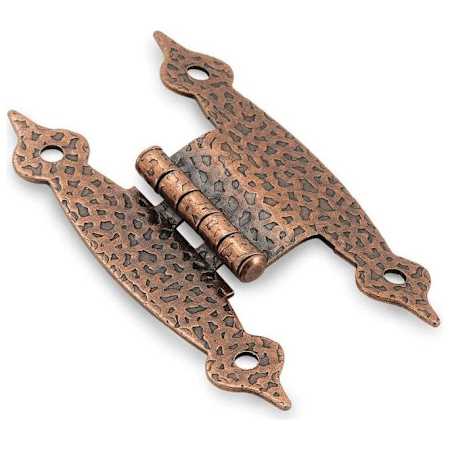 Amerock Pair of 3/8" Offset Non Self-Closing "H" Hinges - 10 Pack Antique Copper