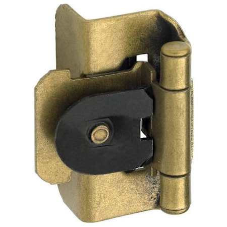 Amerock Functional 1/2" Overlay Double Demountable Hinge - Two Pack - 10 Pack Burnished Brass