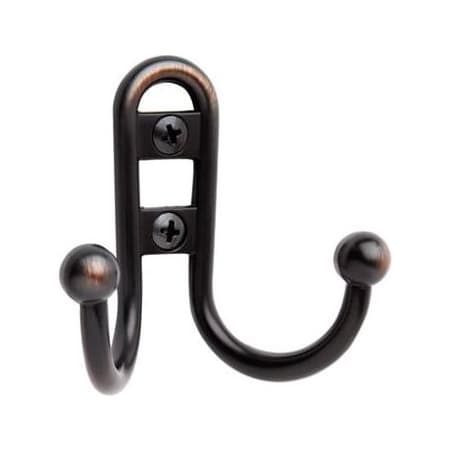 Amerock Single Hooks Double Robe Hook Oil Rubbed Bronze