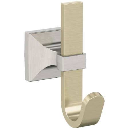 Amerock Burbank Single Robe Hook Golden Champagne / Satin Nickel