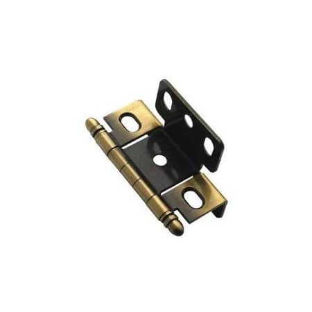 Amerock Functional 3/4" Door Thickness Full Wrap Full inset Hinges with Ball Tip - 10 Pack Antique Brass