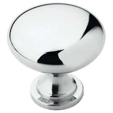 Amerock Edona 1-1/4 Inch Mushroom Cabinet Knob -2 Pack Polished Chrome