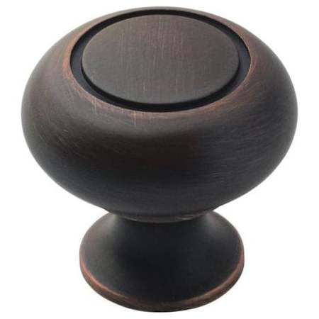 Amerock Everyday Heritage 1-1/4 Inch Diameter Mushroom Cabinet Knob - Pack of 10 Oil Rubbed Bronze