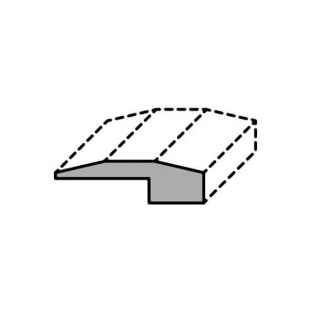 Anderson Tuftex Metallics II 78" x 2" Engineered Hardwood Flooring End Cap/Threshold Aged Silver