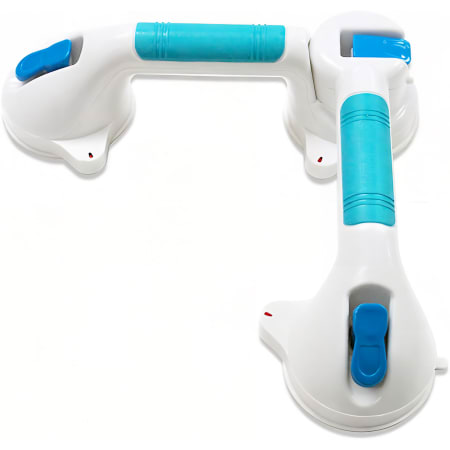 Anzzi 20" Triple Suction Grab Bar with 180 Degree Swiveling Action Teal