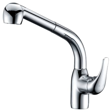 Anzzi Harbour Pull Out Spray 1.53 GPM Kitchen Faucet Polished Chrome