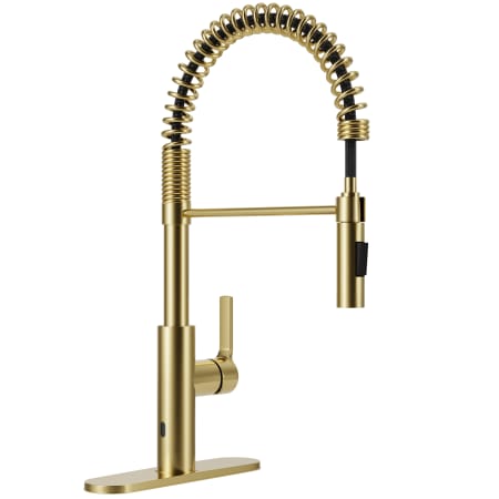 Anzzi Ola 1.8 GPM Single Hole Kitchen Faucet Brushed Gold