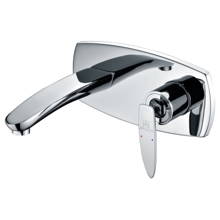 Anzzi Voce Wall Mounted 1.2 GPM Bathroom Faucet Polished Chrome