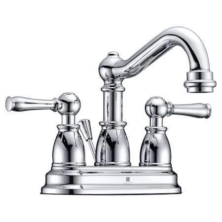 Anzzi Edge Centerset 1 GPM Bathroom Faucet Polished Chrome
