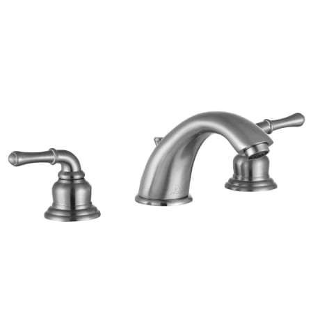 Anzzi Prince 1.2 GPM Widespread Bathroom Faucet with Pop-Up Drain Assembly Brushed Nickel