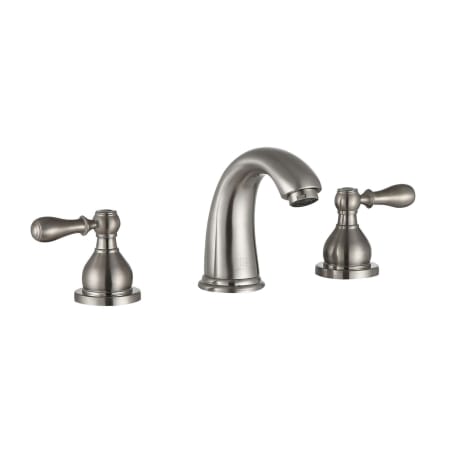 Anzzi Raider 1.2 GPM Widespread Double Handle Bathroom Faucet Brushed Nickel