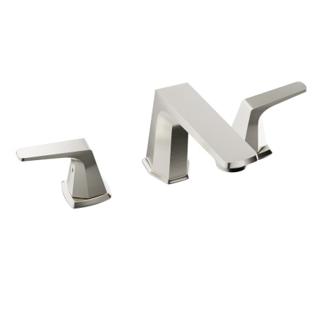 Anzzi 1.2 GPM Widespread Bathroom Faucet with Pop-Up Drain Assembly Brushed Nickel
