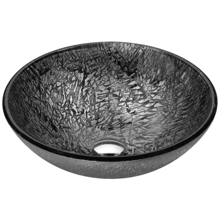 Anzzi Jonas 16-1/2" Circular Glass Vessel Bathroom Sink Gray