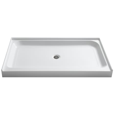 Anzzi Tier 36" x 60" Single Threshold Shower Base with Center Drain Glossy White