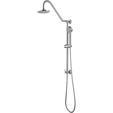 Anzzi Ceramic Disc Shower System with Shower Head, Hand Shower, and Shower Arm Brushed Nickel