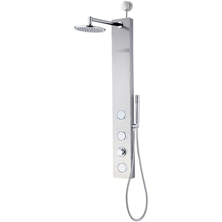 Anzzi Beverly Retrofit Shower with Shower Head, Hand Shower, Body sprays, and Hose Brushed Nickel