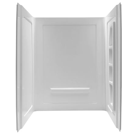 Anzzi Rose 74" High x 60" Wide Alcove Shower Wall White