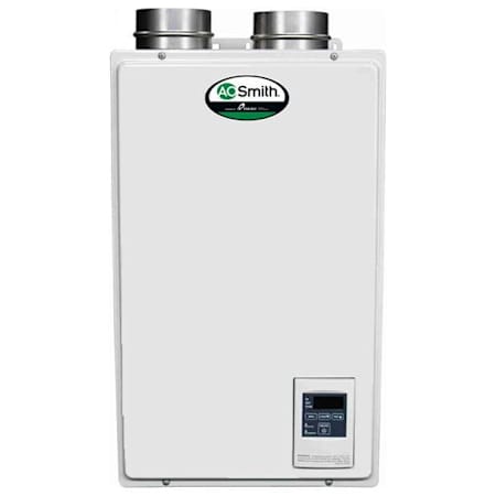 AO Smith 6.6 GPM 120,000 BTU 120 Volt Residential Indoor Natural Gas Tankless Water Heater with Integrated Controls and Ultra-Low NOx N/A