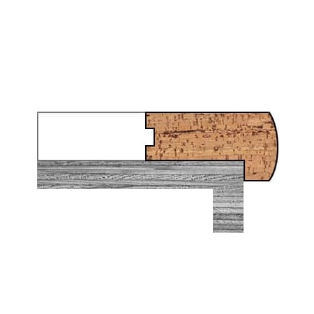 APC Cork Assortment 78" Stair Nose For Use With APC-EROS-A Cork Flooring (Maple Wood Stained to Match) Eros