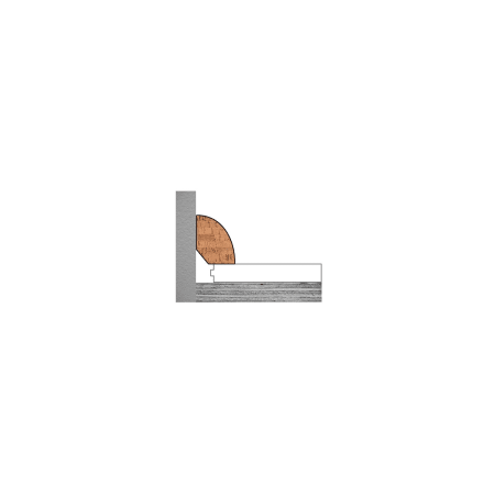 APC Cork ReColour 78" Quarter Round For Use With APC-SLATEGRAY-REC Cork Flooring (Maple Wood Stained to Match) Slate Gray
