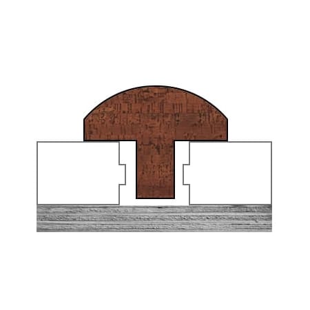 APC Cork Assortment 78" T-Molding For Use With APC-TITAN-A Cork Flooring (Maple Wood Stained to Match) Titan Brown