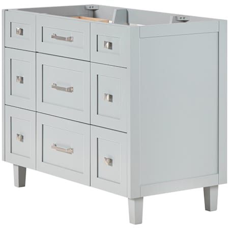 Ariel Monroe 42" Single Free Standing Vanity Cabinet - Less Vanity Top Grey / Brushed Nickel Hardware