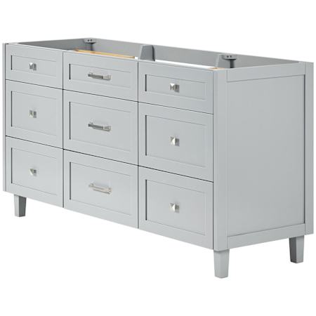 Ariel Monroe 66" Single Free Standing Vanity Cabinet - Less Vanity Top Grey / Brushed Nickel Hardware