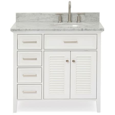 Ariel Kensington 36" Thick Carrara Marble Vanity Top White