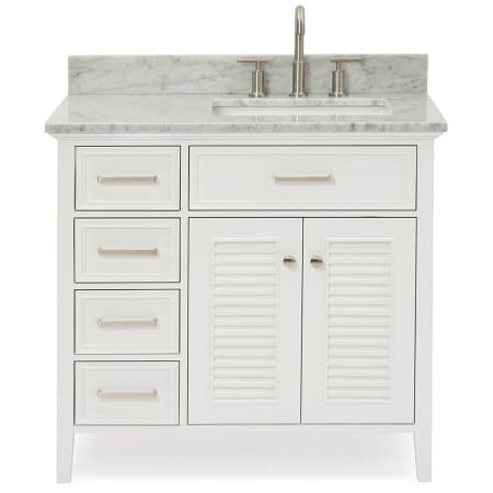 Ariel Kensington 36" Thick Carrara Marble Vanity Top White