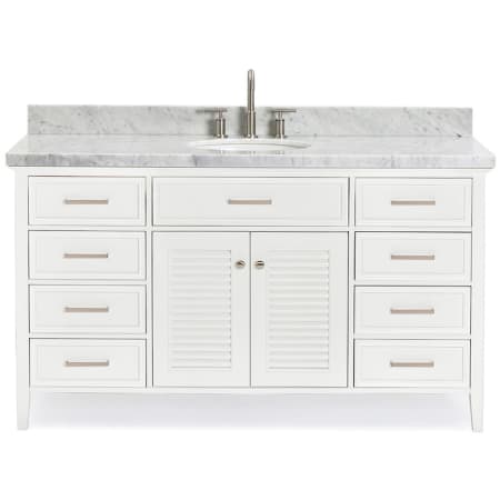 Ariel Kensington 60" Thick Carrara Marble Vanity Top White