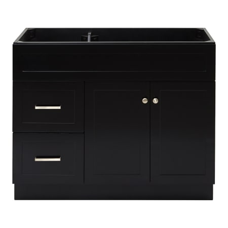 Ariel Hamlet 42" Single Free Standing Vanity Cabinet Only - Less Vanity Top Black
