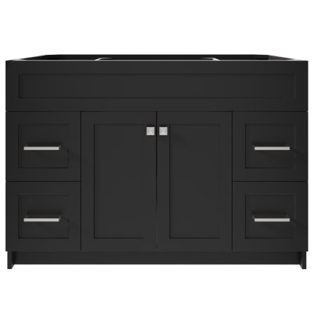 Ariel Hamlet 48" Single Free Standing Vanity Cabinet Only - Less Vanity Top Black