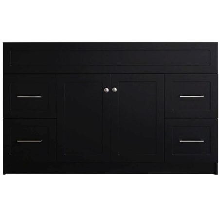 Ariel Hamlet 54" Single Free Standing Vanity Cabinet Only - Less Vanity Top Black