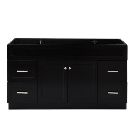 Ariel Hamlet 60" Single Free Standing Vanity Cabinet Only - Less Vanity Top Black