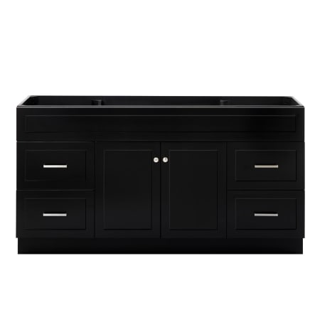 Ariel Hamlet 66" Single Free Standing Vanity Cabinet Only - Less Vanity Top Black