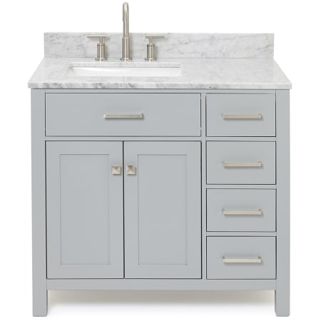 Ariel Bristol 36" Thick Carrara Marble Vanity Top Grey