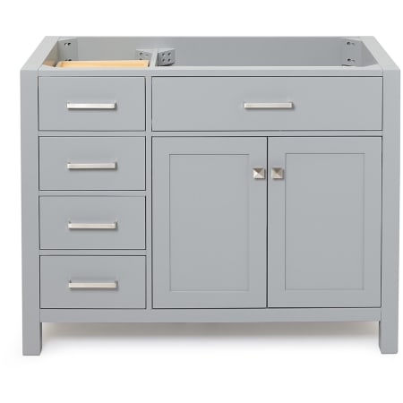 Ariel Bristol 42" Single Free Standing Right Offset Vanity Cabinet Only - Less Vanity Top Grey