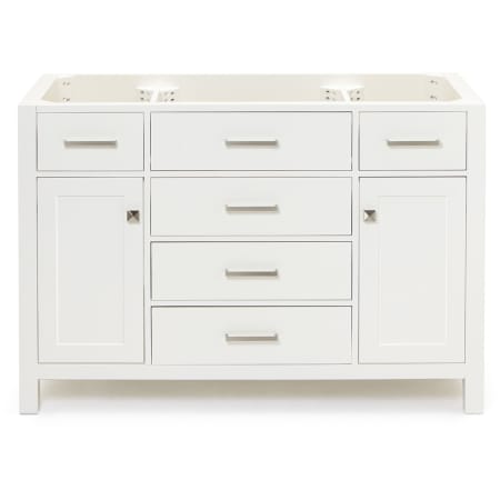 Ariel Bristol 48" Single Free Standing Vanity Cabinet Only - Less Vanity Top White