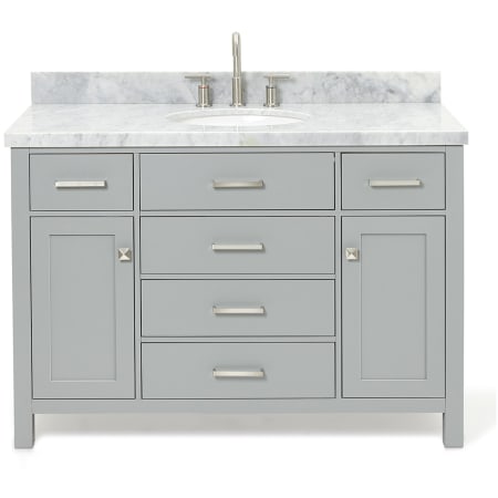 Ariel Bristol 48" Thick Carrara Marble Vanity Top Grey