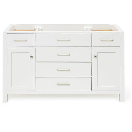 Ariel Bristol 54" Single Free Standing Vanity Cabinet Only - Less Vanity Top White
