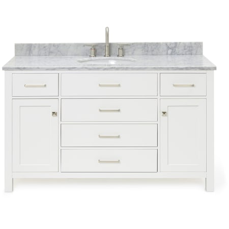 Ariel Bristol 54" Thick Carrara Marble Vanity Top White