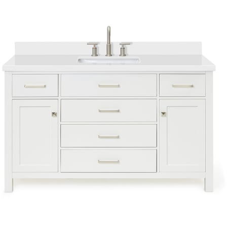 Ariel Bristol 54" Thick Quartz Vanity Top White