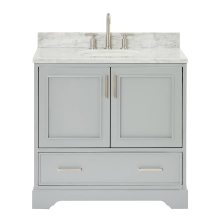Ariel Stafford 36" Free Standing Single Basin Vanity Set with Cabinet and Marble Vanity Top Grey