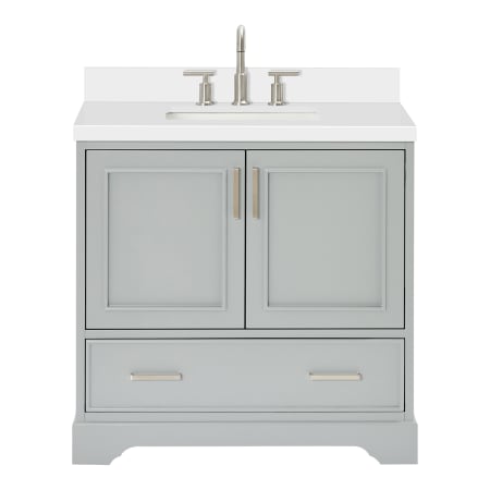 Ariel Stafford 36" Free Standing Single Basin Vanity Set with Cabinet and Quartz Vanity Top Grey