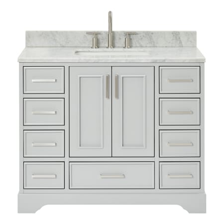 Ariel Stafford 43" Free Standing Single Basin Vanity Set with Cabinet and Marble Vanity Top Grey