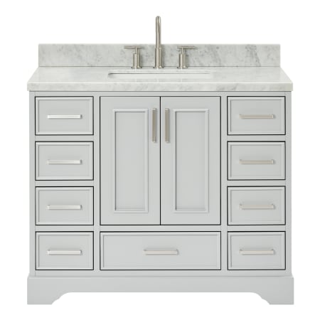 Ariel Stafford 42" Free Standing Single Basin Vanity Set with Cabinet and Marble Vanity Top Grey