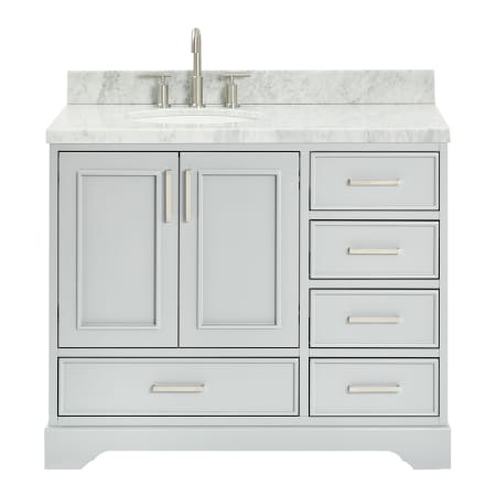 Ariel Stafford 43" Free Standing Single Basin Vanity Set with Cabinet and Marble Vanity Top Grey