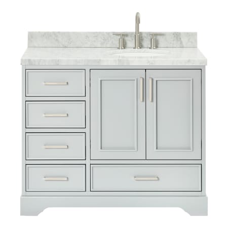 Ariel Stafford 42" Free Standing Single Basin Vanity Set with Cabinet and Marble Vanity Top Grey